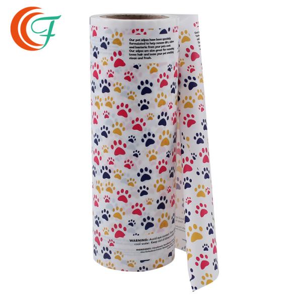 Washing Detergent Flexible Packaging Films 0.1mm Animal Wet Wipes Plastic