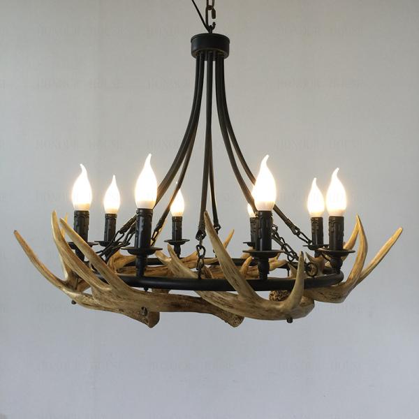 stag antler chandelier light fittings Fixtures For Coffee Bar Shop Lighting (WH