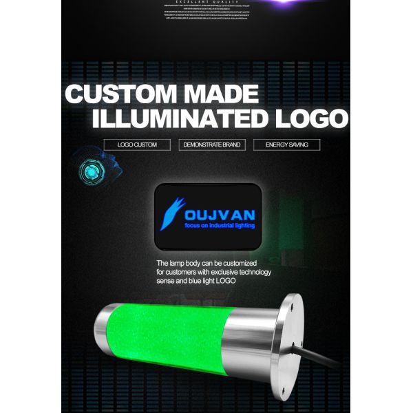 OUJVAN Q4S 3 Color Stack Light IP50 DC24V Single Tier Disc Industrial Warning Light With Buzzer For CNC Machine Tool Automation Equipment