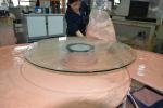 Flat 6mm Toughened Patterned Tabletop Glass for Furniture Designers