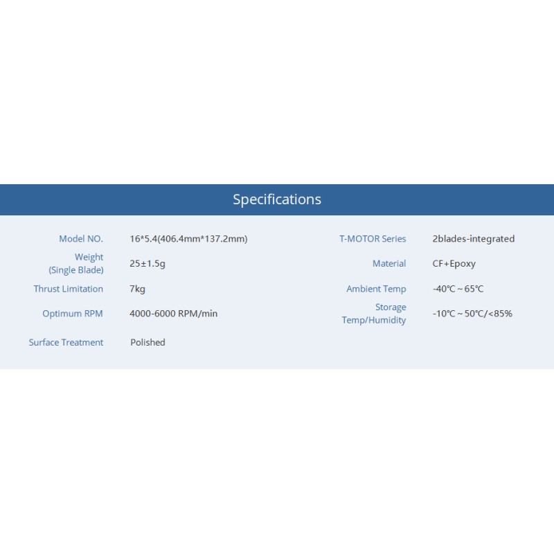 T-MOTOR P16*5.4 Prop-2PCS/PAIR