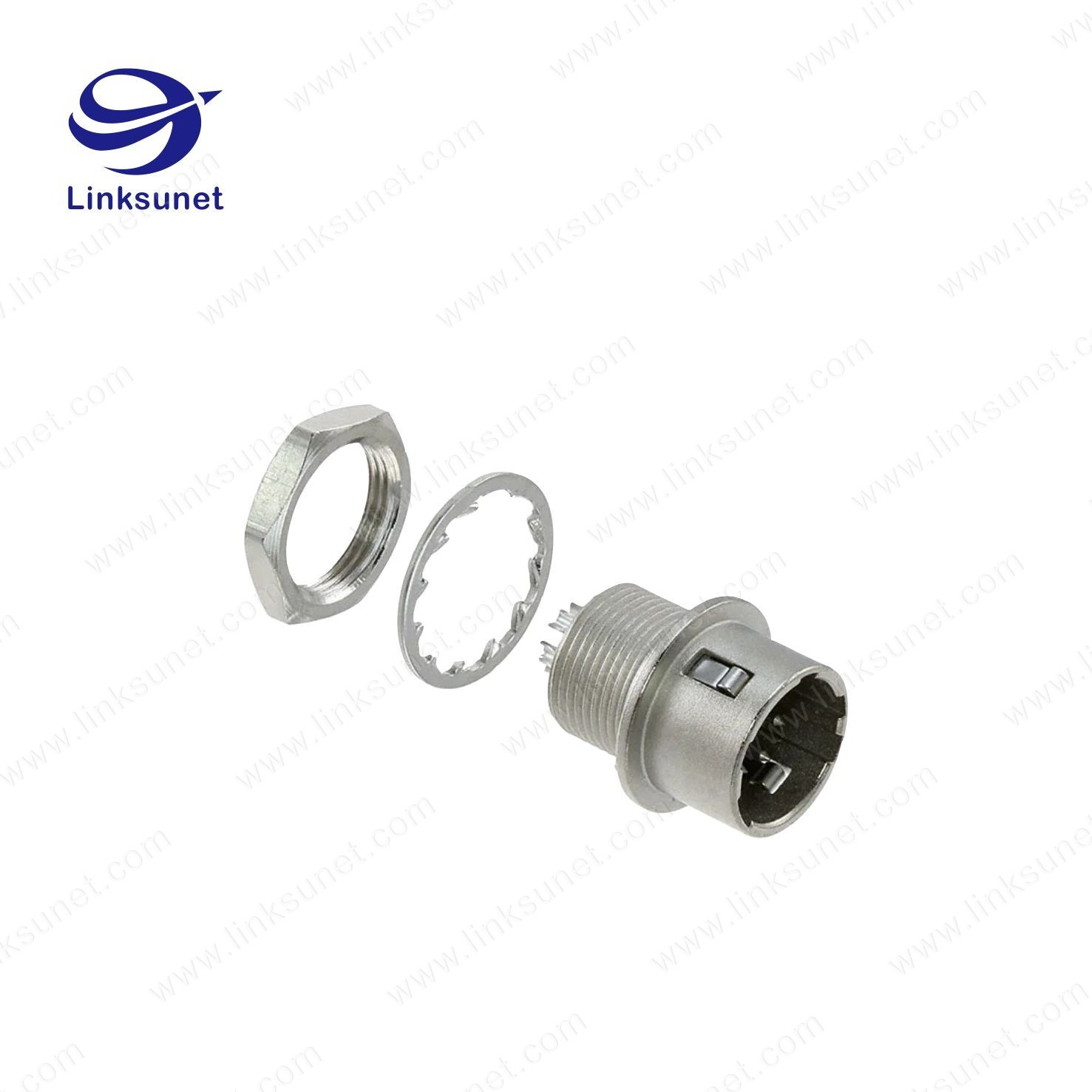 6PIN Hirose HR10 Series Panel Mount Circular Connectors for Reversing image