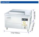 Japanese Gas Arc Teppanyaki SS304 Commercial Hotel Equipment with LPG/Natural