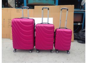 China Colorful ABS Trolley Luggage , Hard Shell Carry On Luggage With Normal Combination Lock wholesale