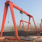 5 Ton Single Girder Gantry Crane , Container Gantry Crane High Speed Span 6-45m
