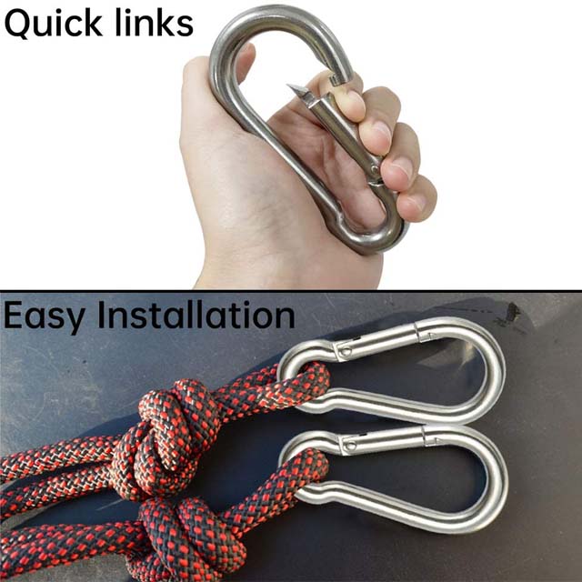 Polished Finish Aluminum Spring Buckle for Heavy Industry Climbing Equipment Kit