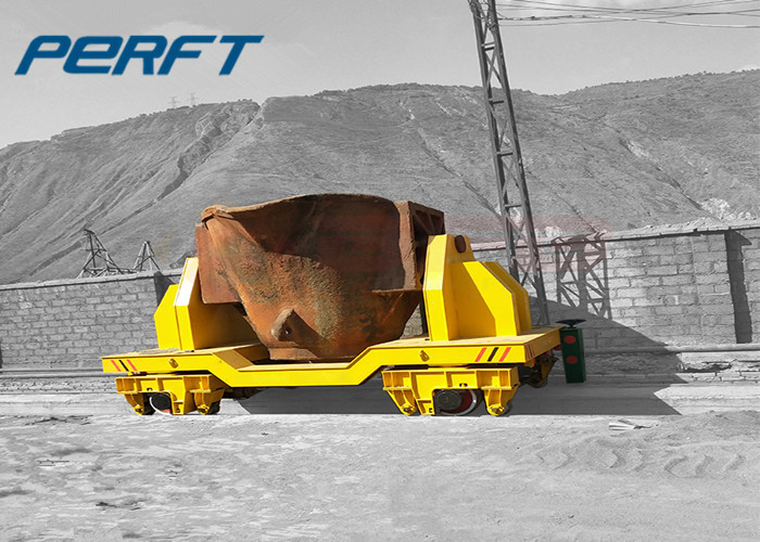 300 ton rail ladle transfer cart for factory warehouse hot metal transport with High temperature resistance