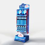 Oral Care Products Cosmetic Display Stand Free Standing Metal Wire Display