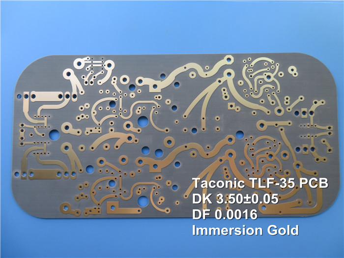 30 Mil TLF-35A Customized PCB Prototype Green Soldermask Immersion Gold