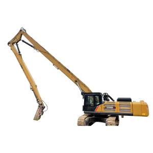 China Selling 45 ton new or used high reach demolition boom for excavator,the total length is 24 meters. wholesale
