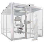Simple 220V 50HZ Modular Cleanroom Systems With Anti Static Curtain