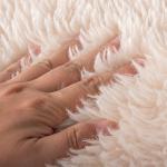 Garment Solid Dyeing Short Pile Acrylic Rabbit Fur Fabric 100% Acrylic Front