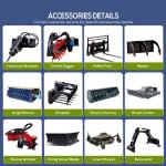 Huade Hydraulic Pump Free Shipping Skid Steer Loader Attachment HY420 Mini