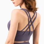 10 colors High Quality Nude V neck Girl Sports Bra Gym workout Fitness Clothing