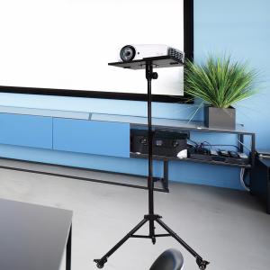 China Book Computer Adjustable Projector Tripod Stand With Wheels wholesale