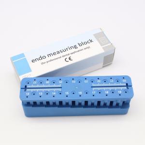 China Blue Dental Polishing Handpiece Root Canal Files Measuring Autoclavable Endo Box Ruler wholesale