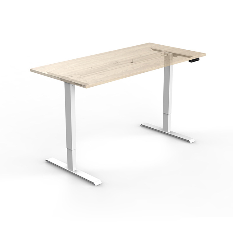 Black Metal Iron Office Standing Desk Electric Sit To Stand Table For Home Office
