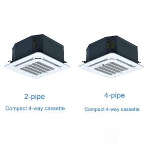 China Four Way Chiller Fan Coil Chilled Water 220V 4 Pipe Cassette Fan Coil wholesale