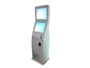 China Self Service Bill Payment Kiosk , Multi Coin And Cash Payment Touchscreen Kiosk wholesale