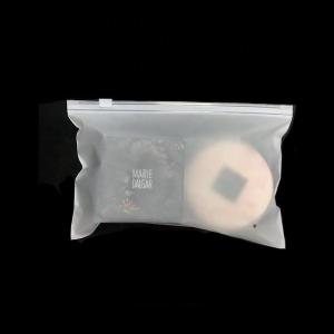 China Self Sealing Clothes Packaging Bag , 1.5mil Frosted Zipper Bags With Logo wholesale