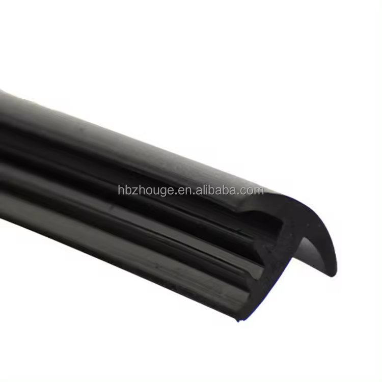 Customer Drawings Bubble Rubber U-Shaped Sealing Strips For Soundproofing Car Doors
