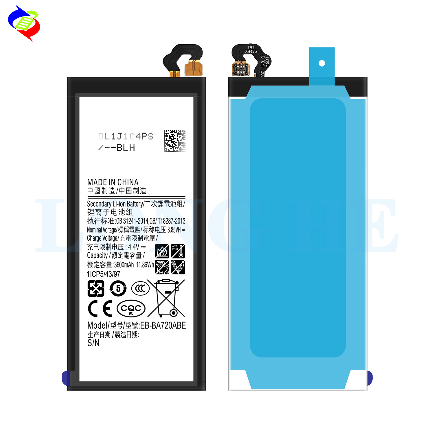 3600mAh 3.85V Rechargeable Batteries for Samsung Galaxy A7 2017 A720 A720F Mobile Phone