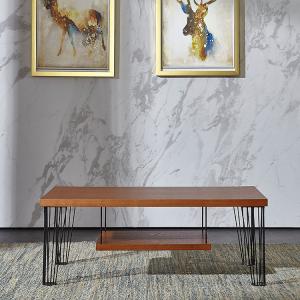 China Wooden 17.32 Inch Spider Foot Coffee Table With Hanging Partitions wholesale