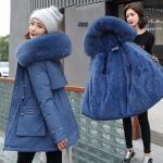 Custom Size Long Puffer Coat Loose Form Long Hooded Parkas Winter Jacket