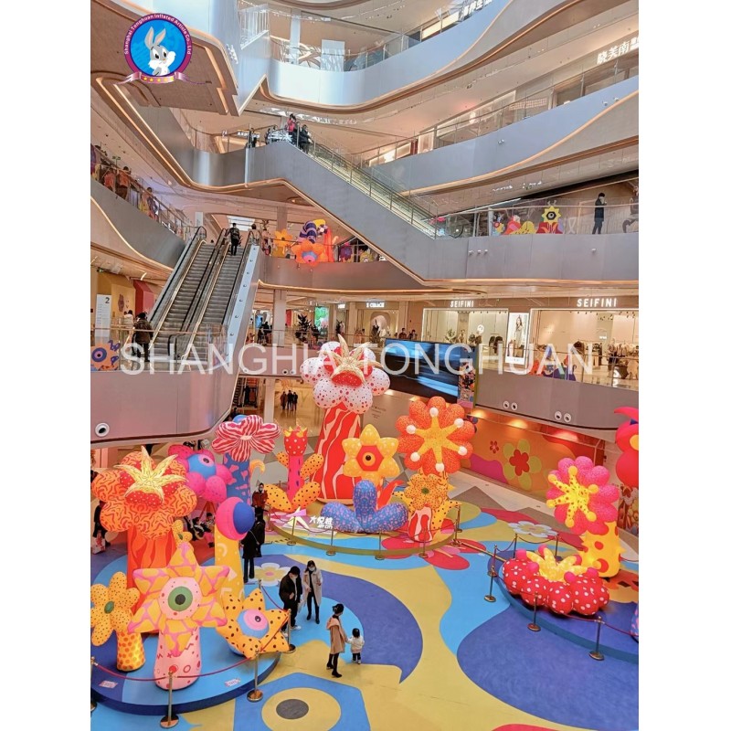 Custom Inflatable Advertising Inflatables Light Flowers Inflatable Flower With Lights Decoration for Events