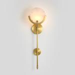 Art Deco Gold Led Wall Lamp Parlor Wall Sconce Bedroom Bedside Aisle Balcony