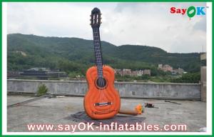 China Oxford Cloth Inflatable Guitar , Music Festival Height 2 Meters wholesale