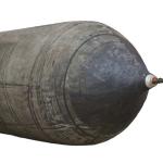 OEM Shipyards Inflatable Rubber Airbag , Black Marine Rubber Balloon