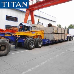 China 150 Ton Removable Gooseneck Lowboy Trailer with Dolly for Sale wholesale