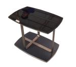 Tempered Glass Top Metal Frame End Table 10mm Thick For Hotel Modern Style