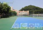 Non Toxic Fadeless Sport Court Surface , Outdoor Rubber Flooring For Basketball