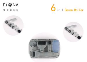 China 6 in 1 derma roller set 12/300/720/1200 needles titanium micro needle therapy dermaroller wholesale
