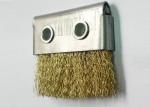 Dustproof Metal Channel Strip Brushes / Industrial Brush Strip Brass Wire