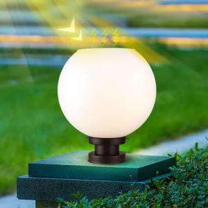 China White Solar Pillar Light Acrylic Solar Round Ball Lights 67LM wholesale