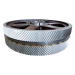 Coal Mill Parts Cylindrical Worm Gear 45# Steel Spur 2 Mold Helical Gear Set
