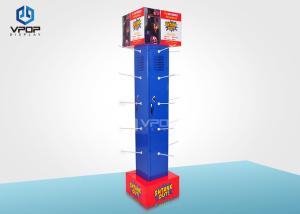 China Top Design Cardboard Counter Top Display With Plastic Hook For Cell Phone Accessories wholesale