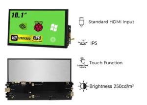 China IPS 10.1 Inch HDMI Display HDMI Touch Screen Display 1280*800 wholesale