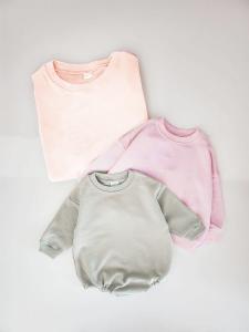 China French Terry Toddler 100% Cotton Long Sleeve Tee Shirt With 4 Colors wholesale
