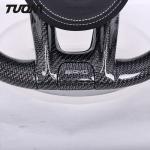 Silver Carbon Fiber Mercedes Benz Steering Wheel Perforated Leather Northern