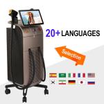Dual Handle Smart Hair Removal Machine 800W / 1200W Cooling Laser Hair Removal