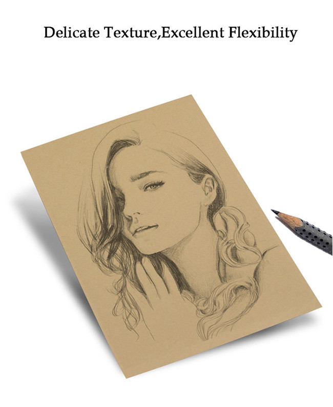 Double Sided Brown A4 A3 Cardboard Kraft Paper