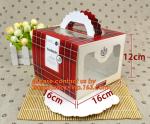Custom Print Ribbon Packing Cake Box Carton,Food containers cake box clear pet