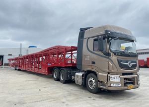 China 137500 to 26000*2500to2550 Height 3 Axle Car Trailer for Secure and Smooth Transport wholesale