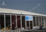 Portable 8X12M Outdoor Event Tent , Transparent Glass Wall Sport Event Tents