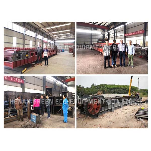 Heat Resistant Chain Apron Conveyor For Crushed Material