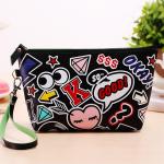 Custom Logo Printed Makeup Bag Portable Travel Toiletry Pouch Zipper Bag